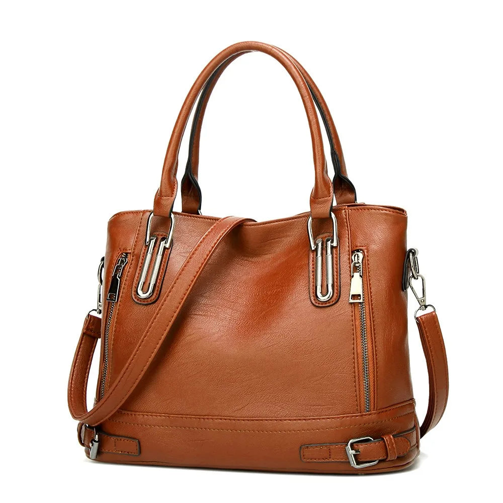 Retro Style Shoulder Handbag-Calm Wears-Brown-Calm Wears