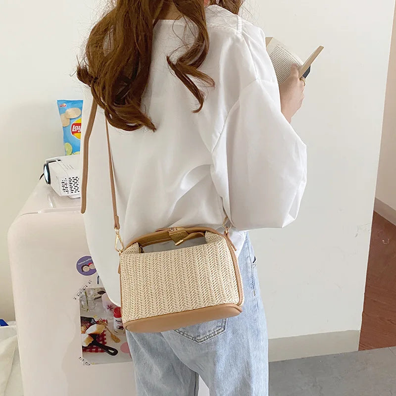 Small Shoulder Bag in Straw-dione couture20260420-Calm Wears-Beige-Calm Wears