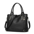 Retro Style Shoulder Handbag-Calm Wears-Black-Calm Wears