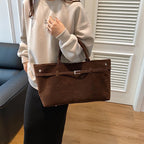 Suede Shoulder Handbag-dione couture20260421-Calm Wears-Cafe-Calm Wears