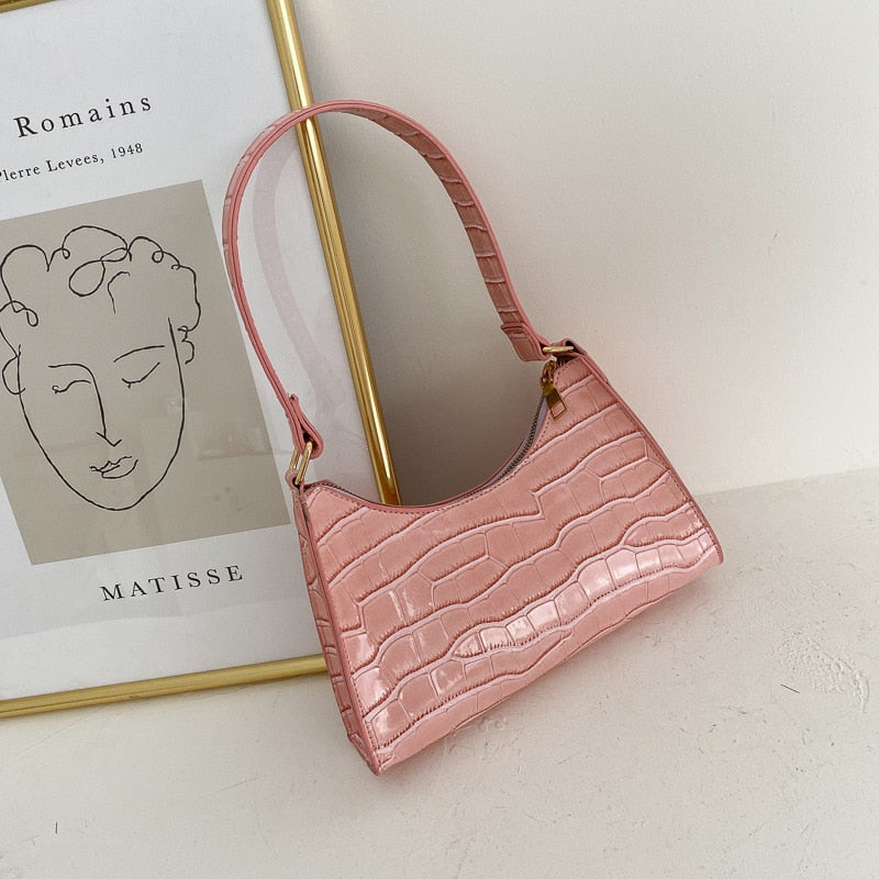 Fashionable Exquisite Shopping Bag Tote Shoulder Bags Plain Chain Bag for Women-trendvilla20240423-Calm Wears-Rosa-Calm Wears