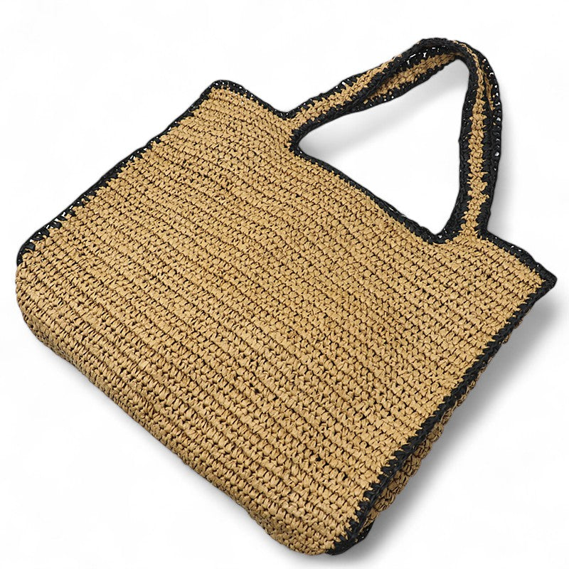 Beach Tote Woven in Straw-dione couture20260420-Calm Wears-Beige-Calm Wears