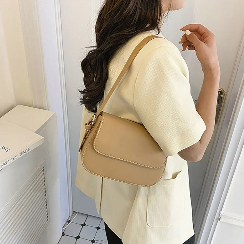 Handmade leather shoulder bag