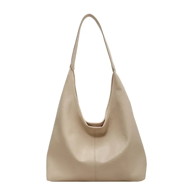 Large Chic Leather Tote Bag-dione couture20260421-Calm Wears-White-Calm Wears