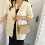 Handmade leather shoulder bag