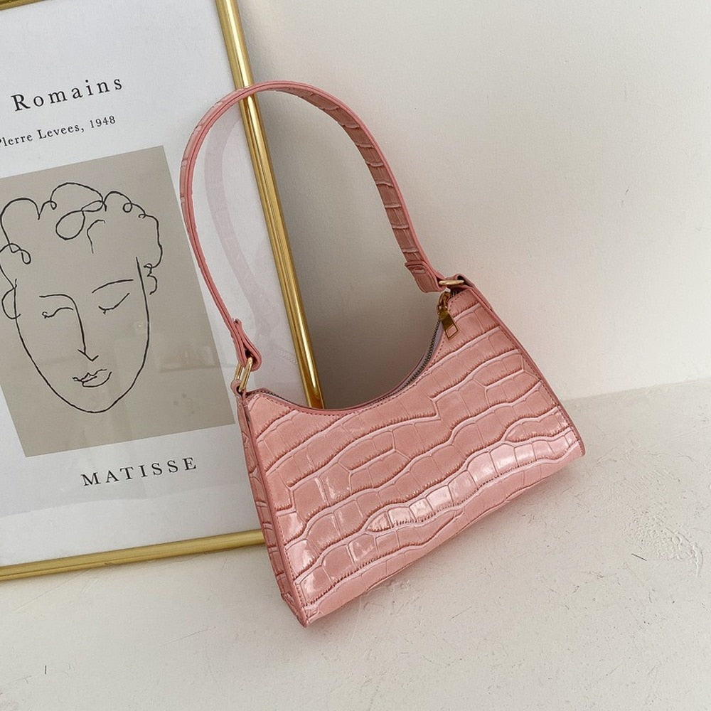 Fashionable Exquisite Shopping Bag Tote Shoulder Bags Plain Chain Bag for Women