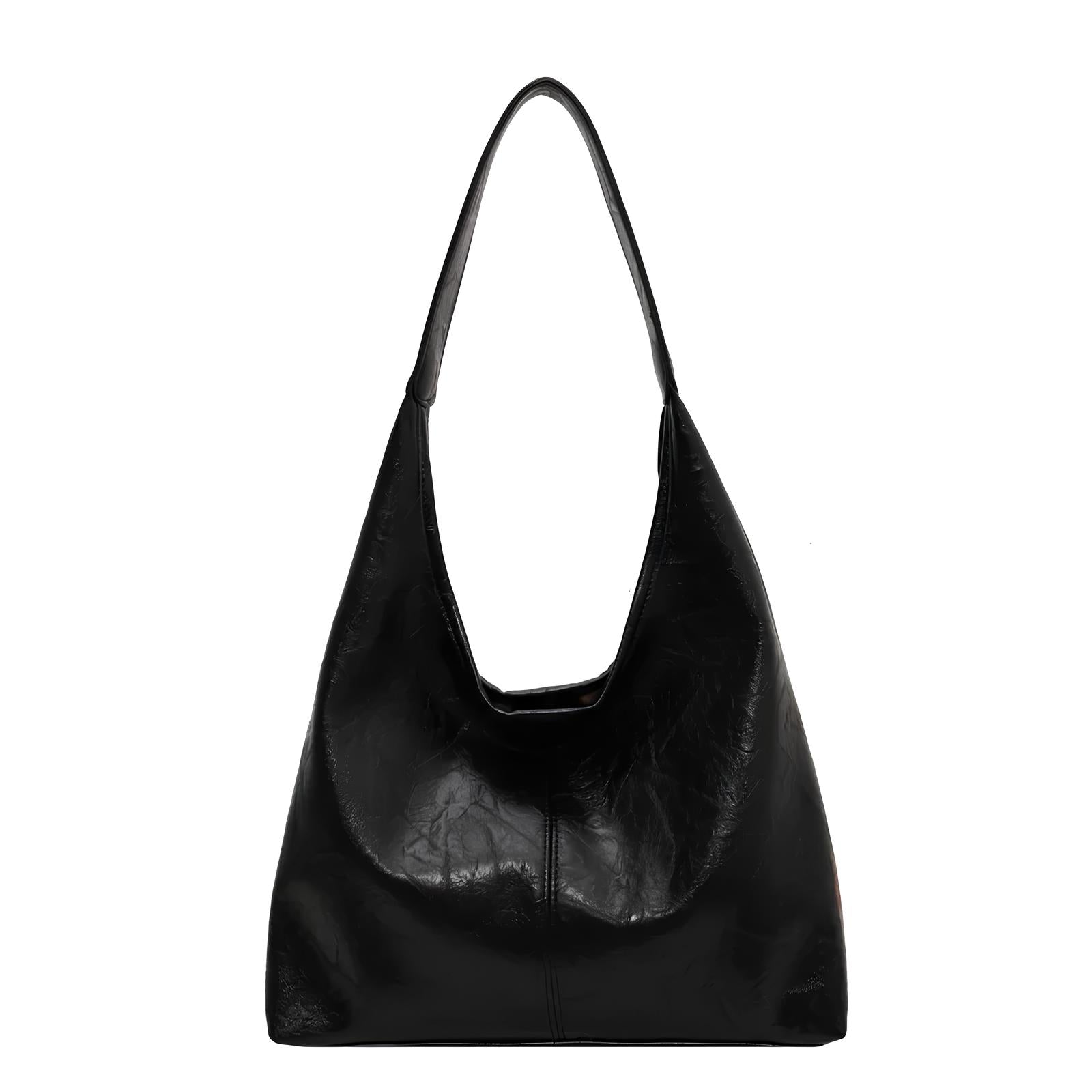 Large Chic Leather Tote Bag-dione couture20260421-Calm Wears-Black-Calm Wears