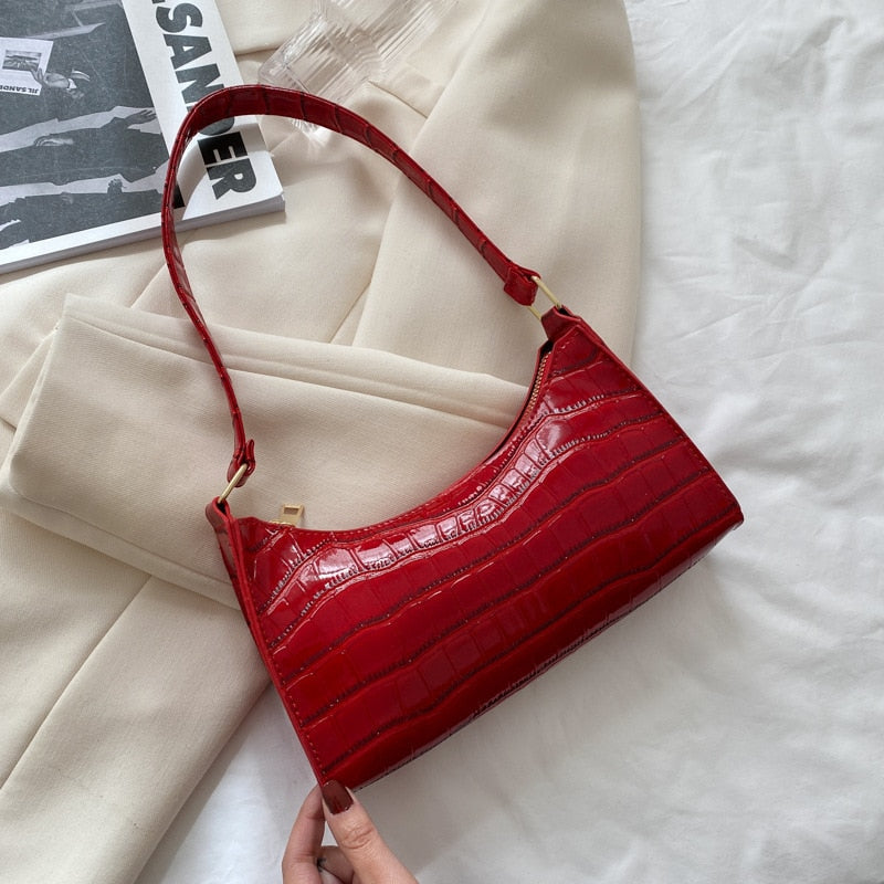 Fashionable Exquisite Shopping Bag Tote Shoulder Bags Plain Chain Bag for Women-trendvilla20240423-Calm Wears-Rot-Calm Wears