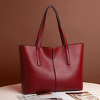 Women's Shoulder Bag Made of High-Quality PU Leather with Large Capacity