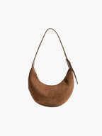 Half Moon Bag Made of Suede