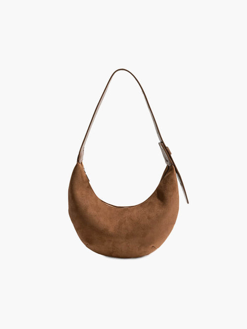 Half Moon Bag Made of Suede-zendoo.de20250422-Calm Wears-Black-Normal-Calm Wears