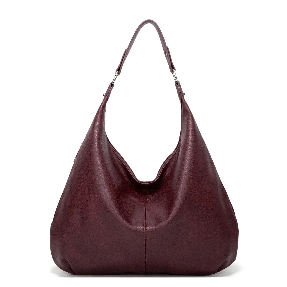 Luxury Soft Leather Tote Handbag-dione couture20260421-Calm Wears-Bordeaux-Calm Wears