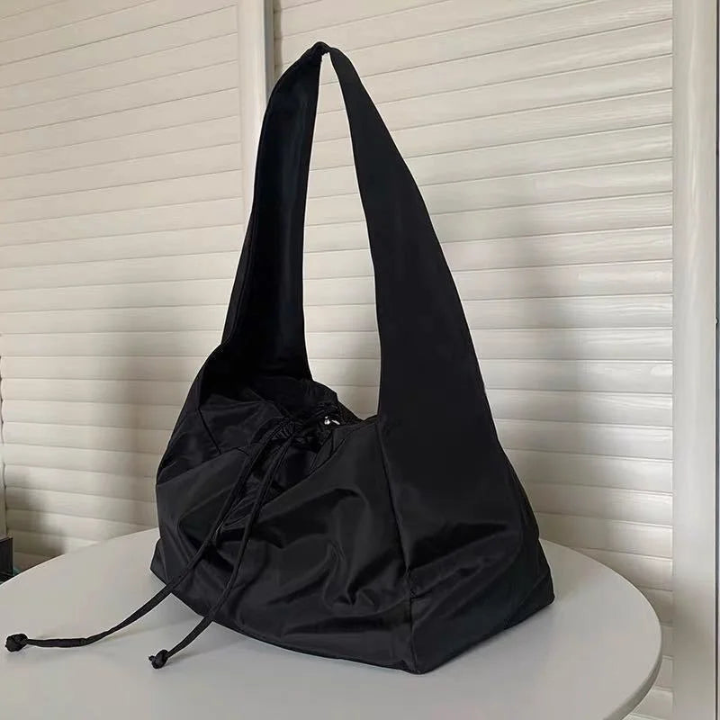 Large Tote Handbag with Shoulder Strap-dione couture20260421-Calm Wears-Black-Calm Wears