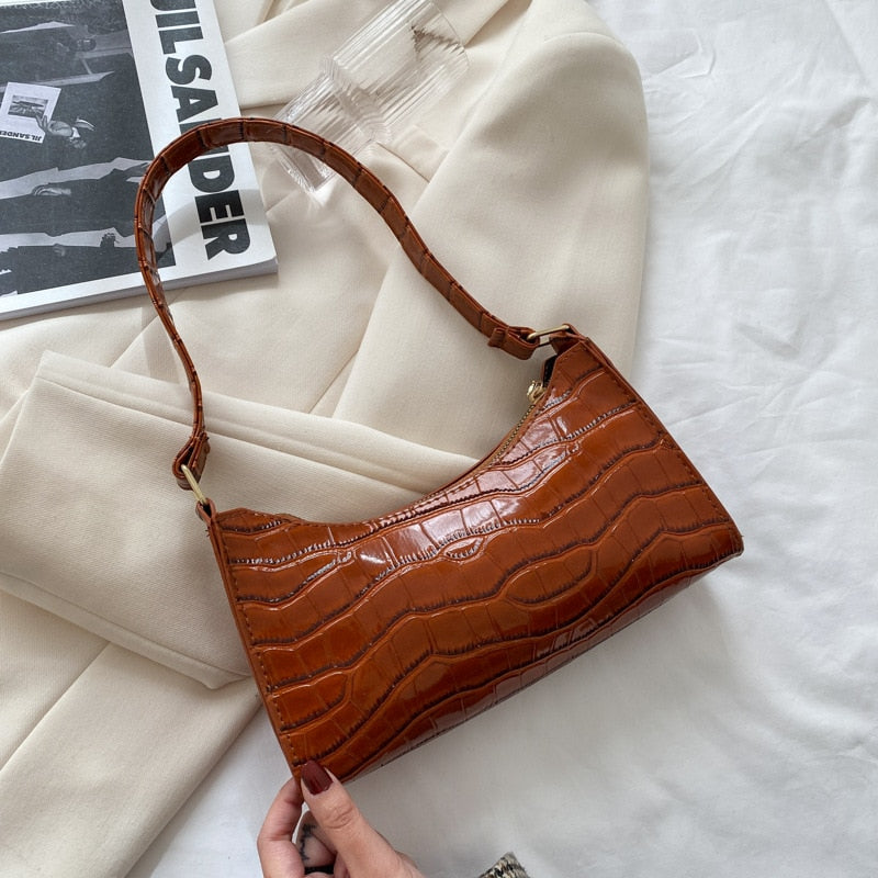 Fashionable Exquisite Shopping Bag Tote Shoulder Bags Plain Chain Bag for Women-trendvilla20240423-Calm Wears-Light brown-Calm Wears