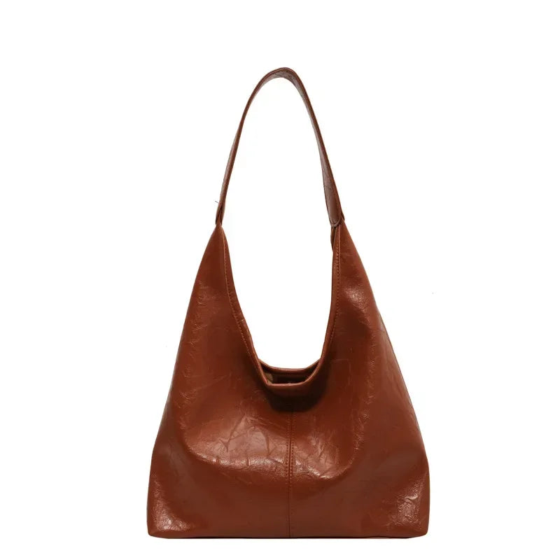 Large Chic Leather Tote Bag-dione couture20260421-Calm Wears-Brown-Calm Wears