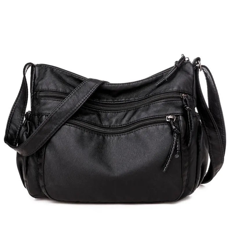 Multi-pocket Shoulder Bag in Leather-dione couture20260420-Calm Wears-Black-Calm Wears