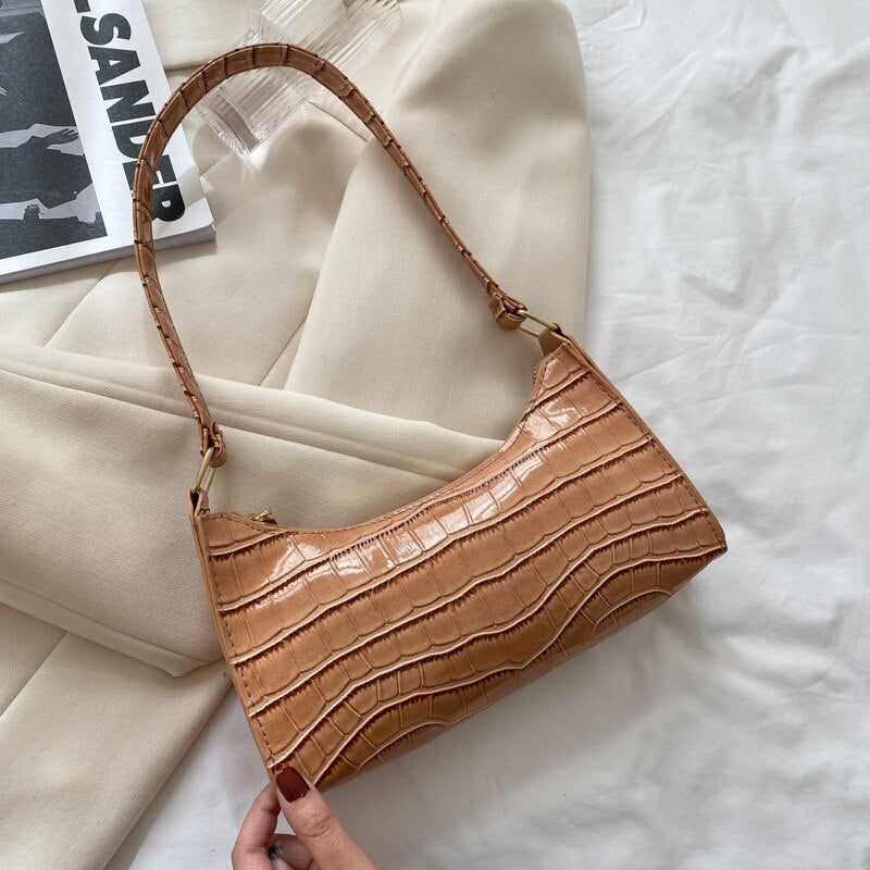 Fashionable Exquisite Shopping Bag Tote Shoulder Bags Plain Chain Bag for Women-trendvilla20240423-Calm Wears-Khaki-Calm Wears