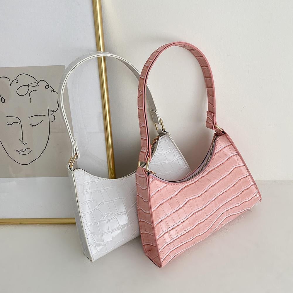 Fashionable Exquisite Shopping Bag Tote Shoulder Bags Plain Chain Bag for Women
