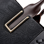 Prägte Vegan Leather Top Handle Tote Bag-mayfair ellis20260422-Calm Wears-Black-Calm Wears