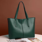 Women's Shoulder Bag Made of High-Quality PU Leather with Large Capacity