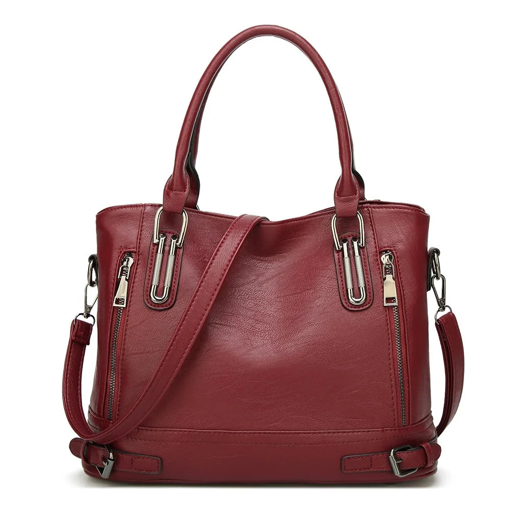 Retro Style Shoulder Handbag-Calm Wears-Bordeaux-Calm Wears