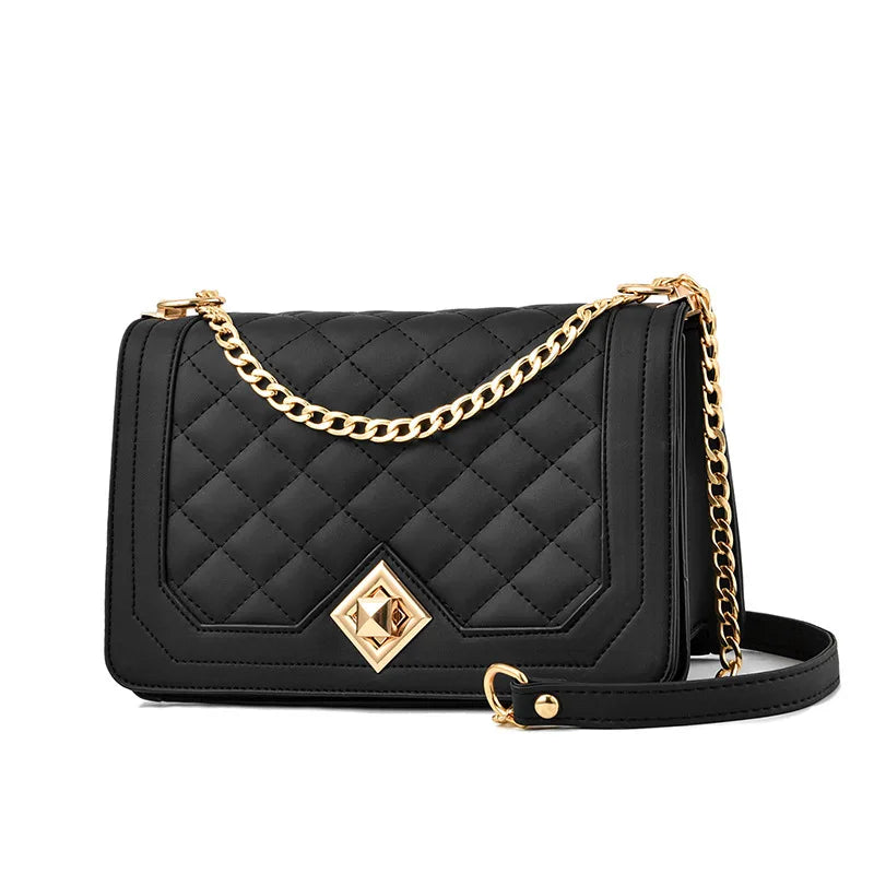Pattern Fashion Women's Bag Popular Chain Small Square Bags for Woman Business Classic Shoulder Crossbody Bag Black-dione couture20260420-Calm Wears-Picture Color 2-CHINA-Calm Wears