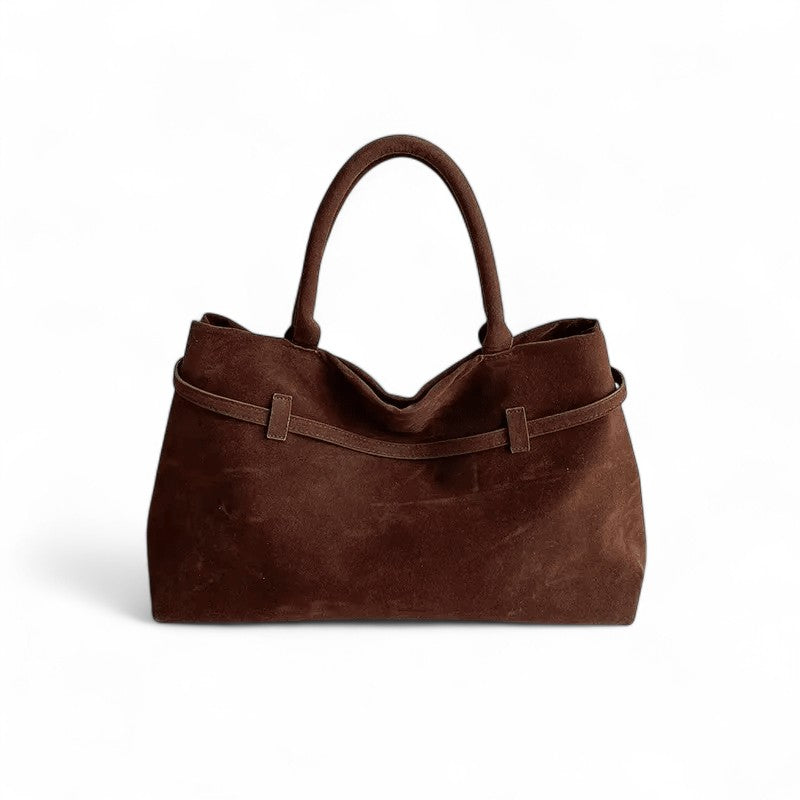 Suede Shoulder Handbag-dione couture20260421-Calm Wears-Cafe-Calm Wears