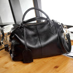 Textured Leather Shoulder Handbag-dione couture20260420-Calm Wears-Black-Calm Wears