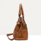Large Capacity Vintage Soft Leather Handbag with Shoulder Strap-dione couture20260421-Calm Wears-Black-Calm Wears