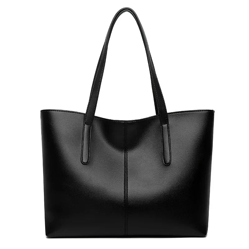 Women's Shoulder Bag Made of High-Quality PU Leather with Large Capacity