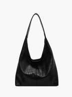 Comfortable women's shoulder bag with zipper
