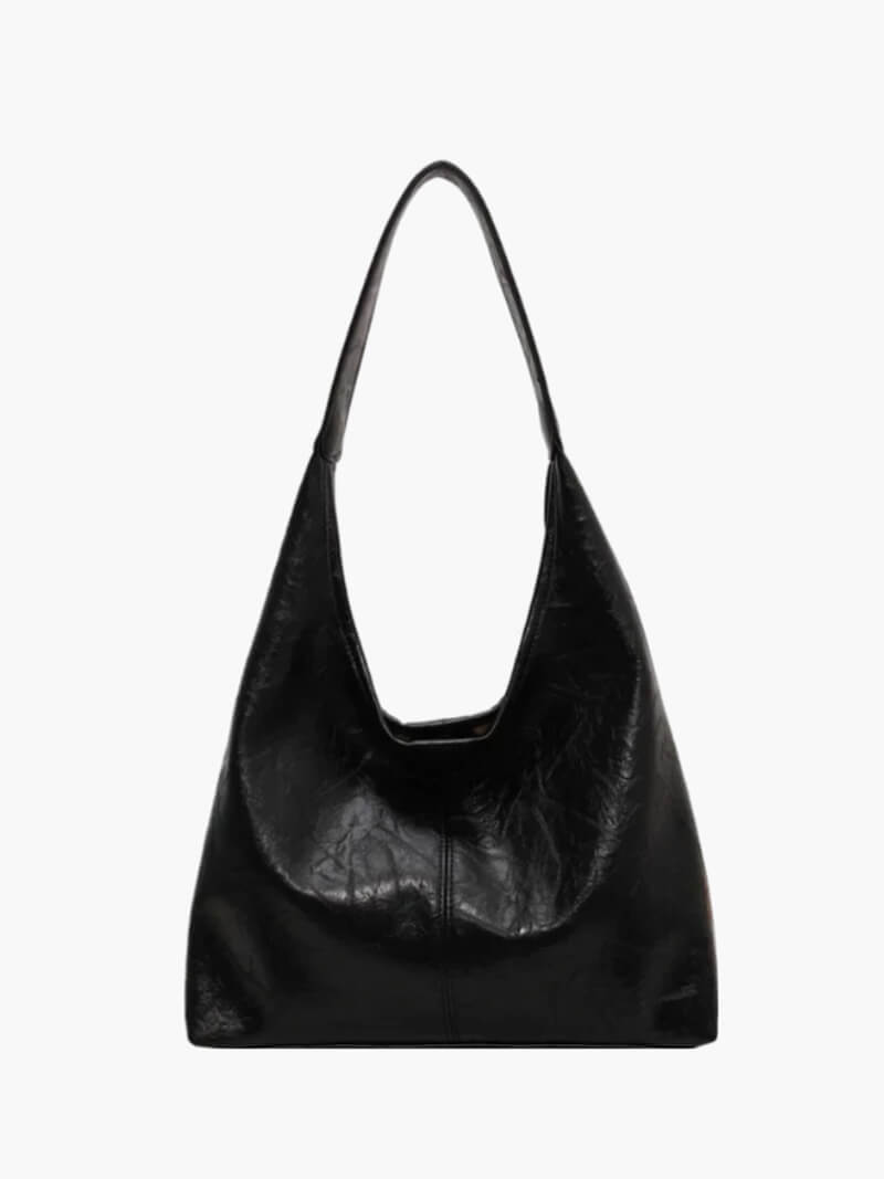 Comfortable women's shoulder bag with zipper