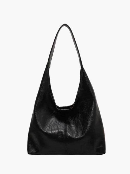 Comfortable women's shoulder bag with zipper-allure fashion20251014-Calm Wears-Black-Calm Wears