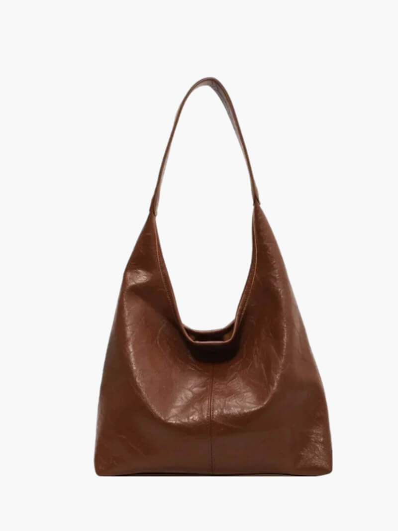 Comfortable women's shoulder bag with zipper