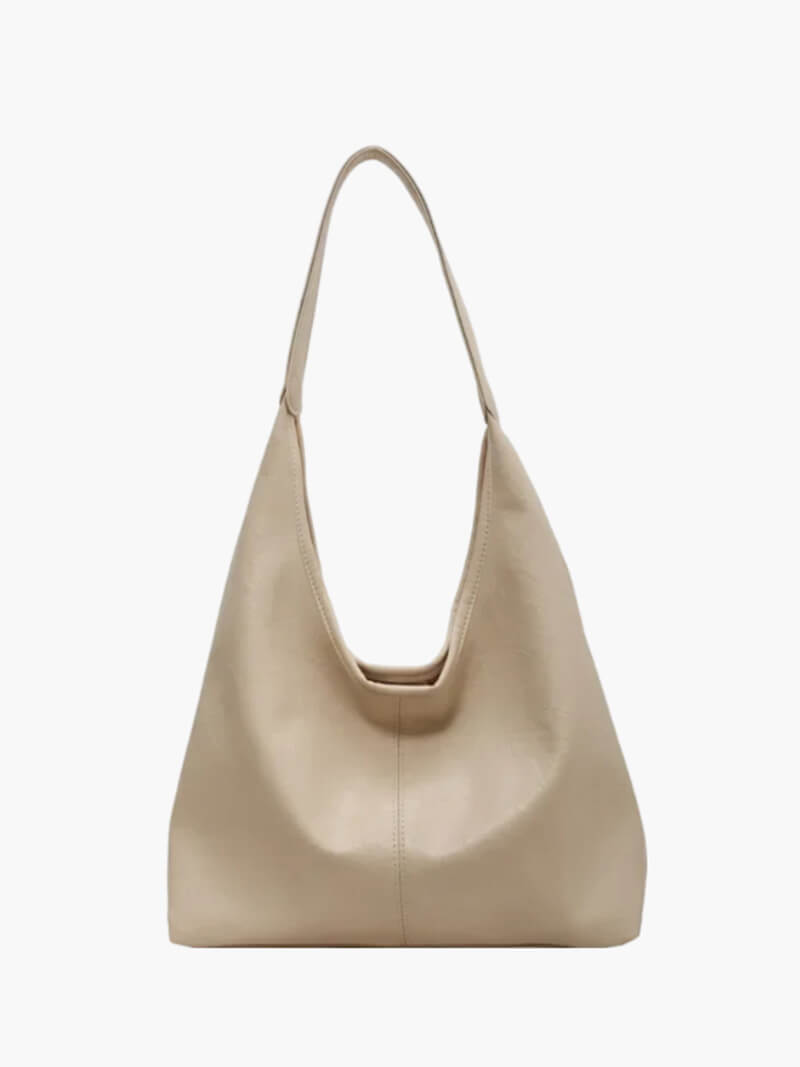 Comfortable women's shoulder bag with zipper