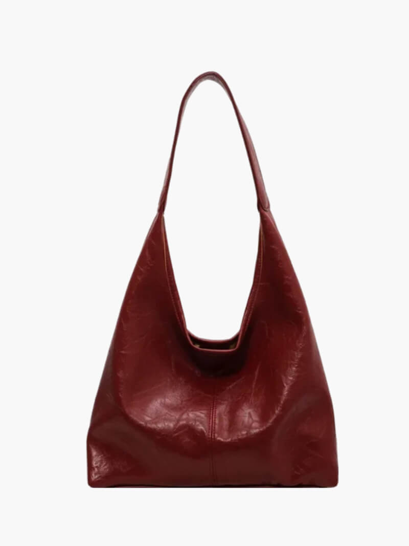 Comfortable women's shoulder bag with zipper