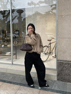 Shoulder Bag with Braided Design
