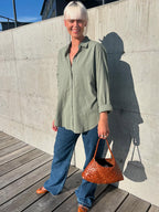 Shoulder Bag with Braided Design