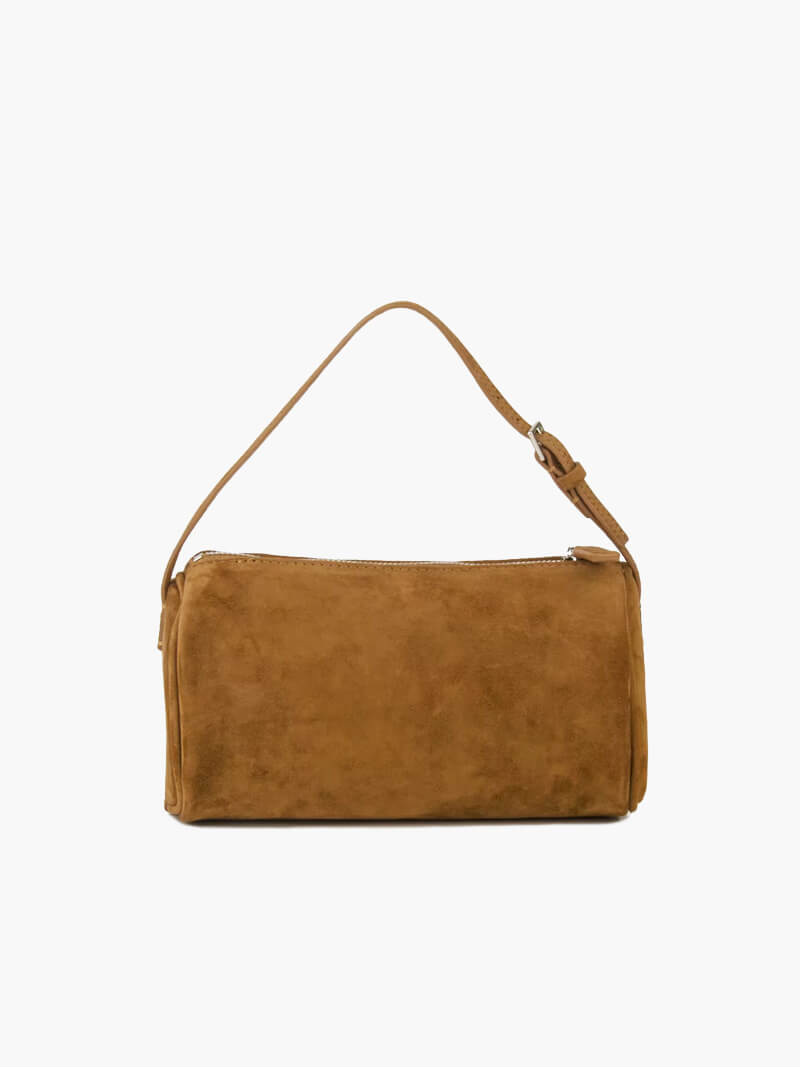 Elegant shoulder bag made of suede