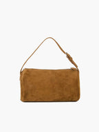 Elegant shoulder bag made of suede
