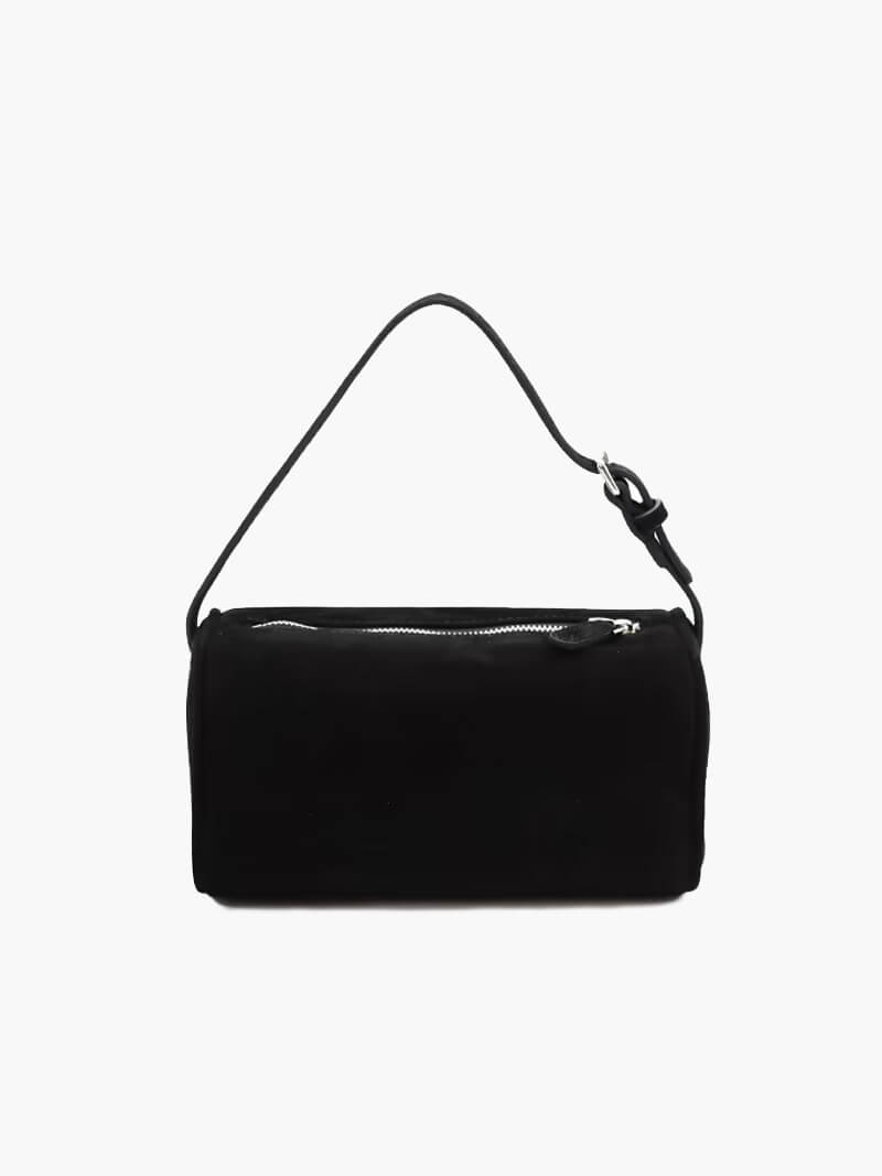 Elegant shoulder bag made of suede