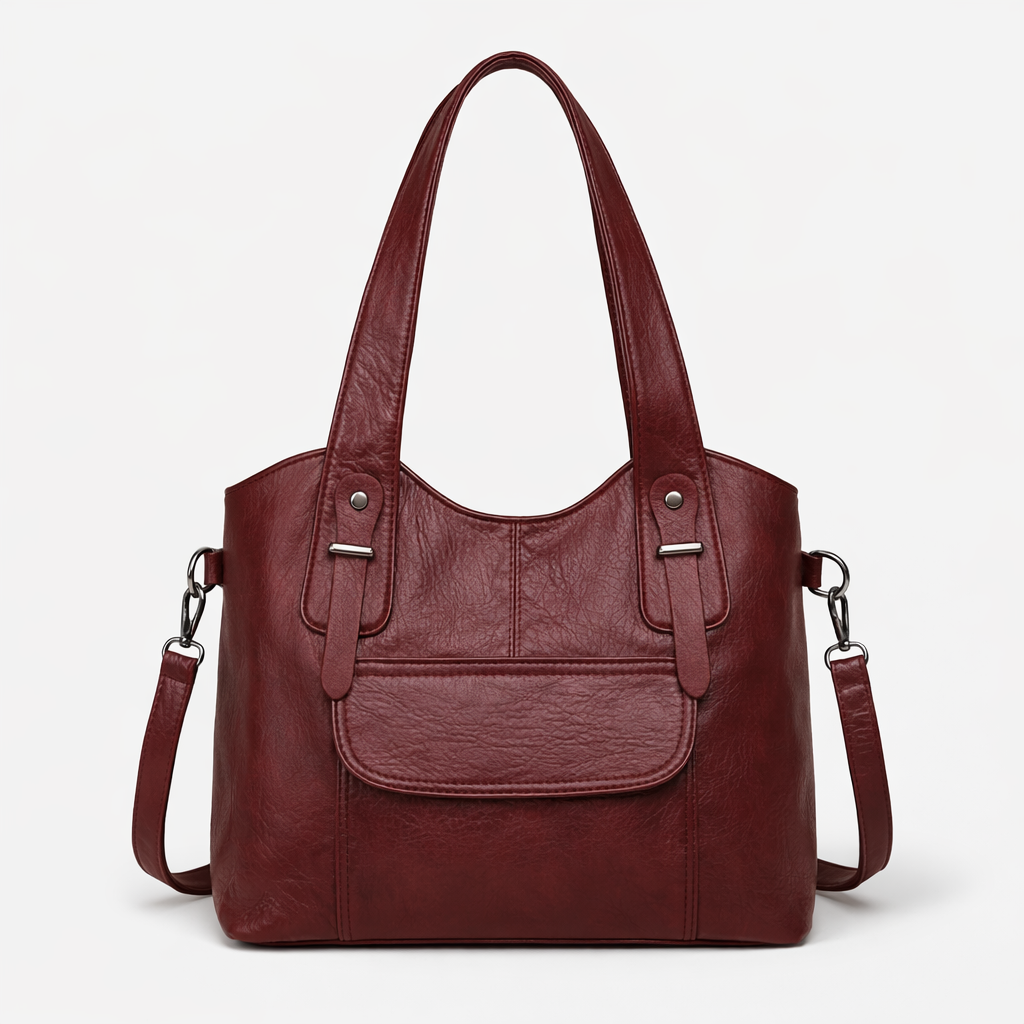 Large vegan cowhide bag, shoulder bag-mayfair ellis20260422-Calm Wears-Rot-Calm Wears