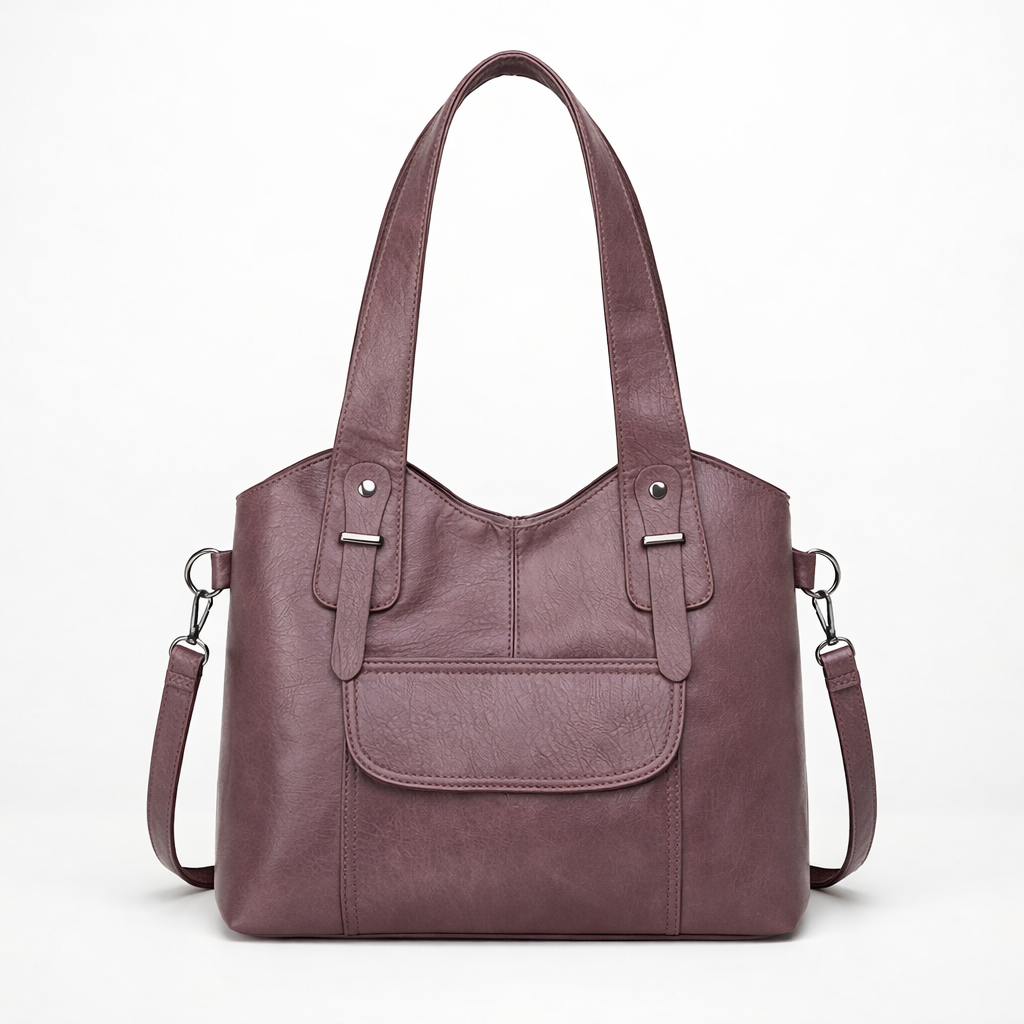 Large vegan cowhide bag, shoulder bag-mayfair ellis20260422-Calm Wears-Lilac-Calm Wears
