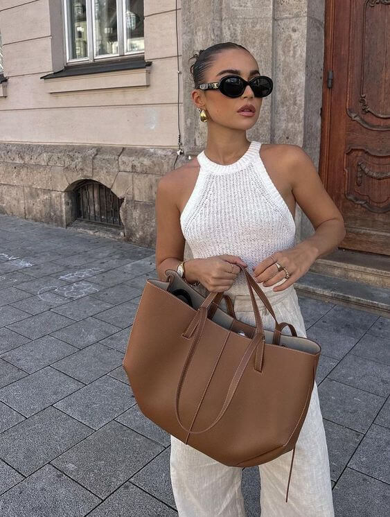 Bag Large Adjustable Strap Shoulder Bag Shopper Bag