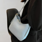 Zipper Small Shoulder Bag Faux Leather Bag