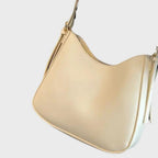 Zipper Small Shoulder Bag Faux Leather Bag