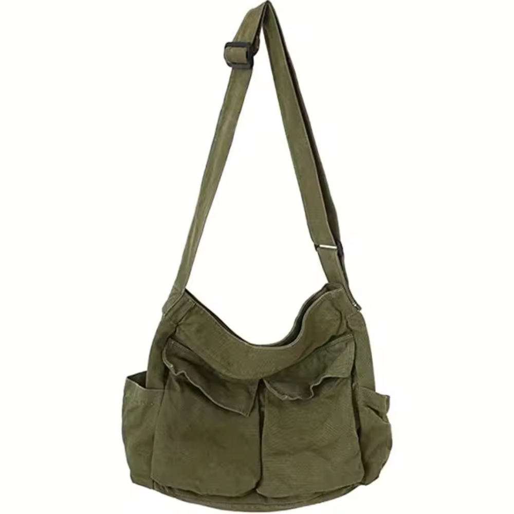 Shoulder bag with fold design