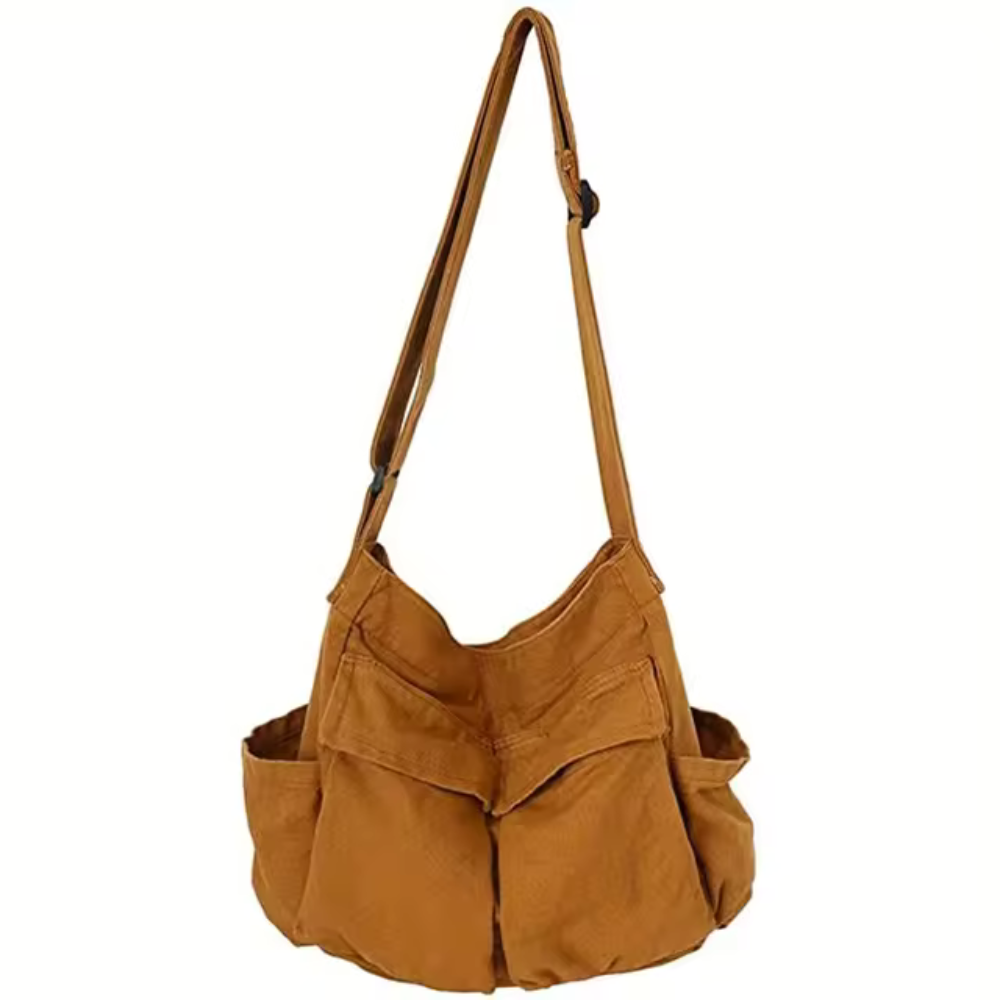 Shoulder bag with fold design
