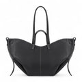 Large Grainy Leather Tote Bag-dione couture20260421-Calm Wears-Black-Calm Wears
