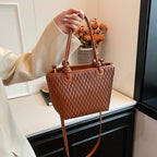 Shoulder bag for - Simple bag with textured design and adjustable strap-Calm Wears-Black-Calm Wears